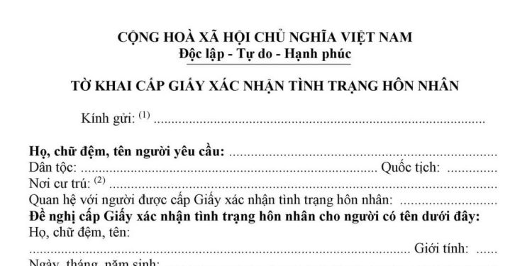 Quy trình xin cấp giấy xác nhận độc thân 2023